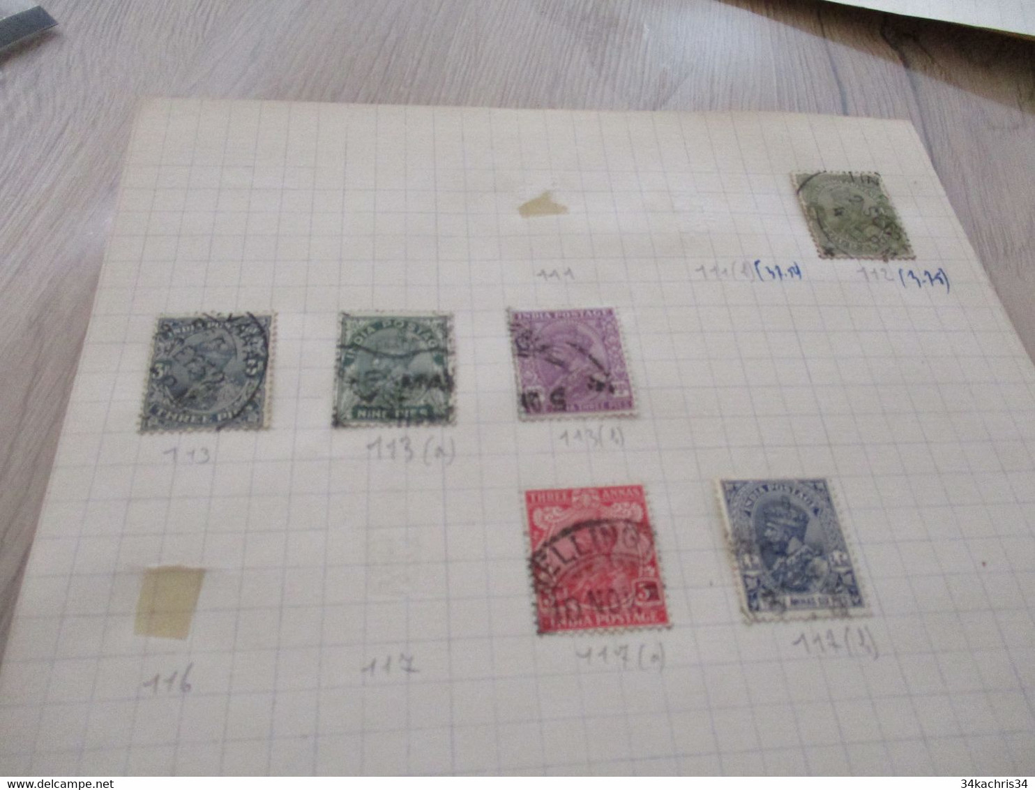 GA INDE INDIA ETATS INDIENS lot old stamp all state forte côte paypal ok with conditions out of EU