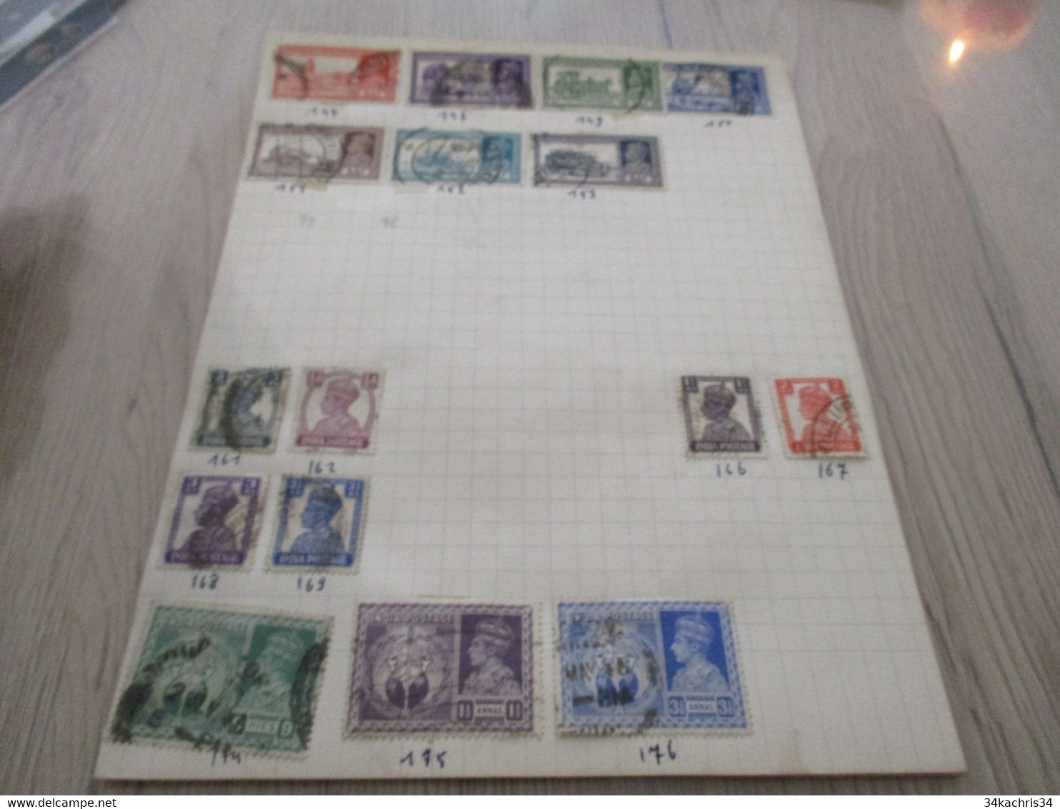 GA INDE INDIA ETATS INDIENS lot old stamp all state forte côte paypal ok with conditions out of EU