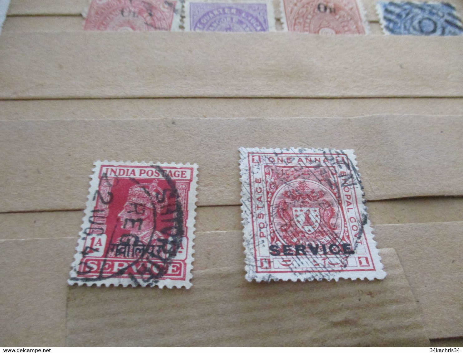 GA INDE INDIA ETATS INDIENS lot old stamp all state forte côte paypal ok with conditions out of EU