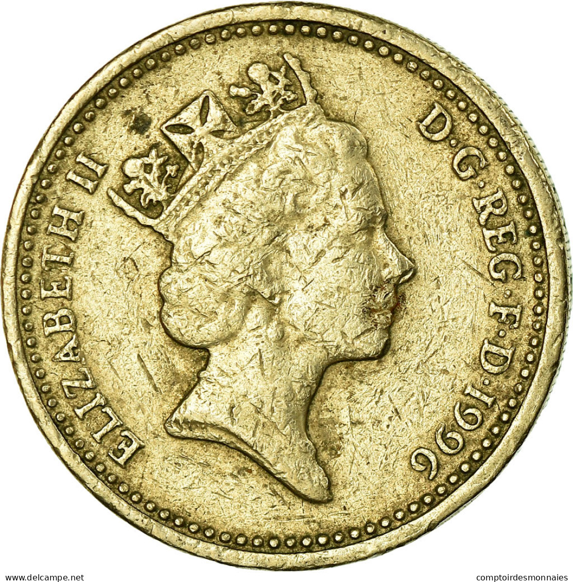 Monnaie, Grande-Bretagne, Elizabeth II, Pound, 1996, TB+, Nickel-brass, KM:972 - 1 Pound