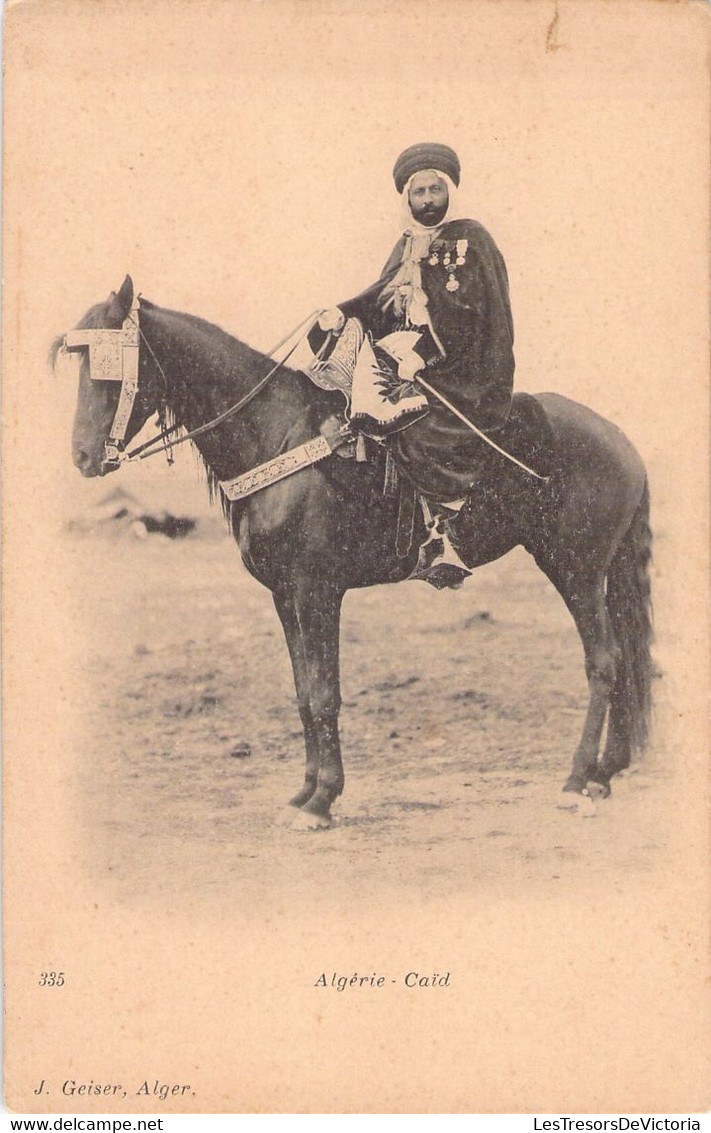 Algérie - Caïd - J Geiser - Alger - Homme à Cheval - Men