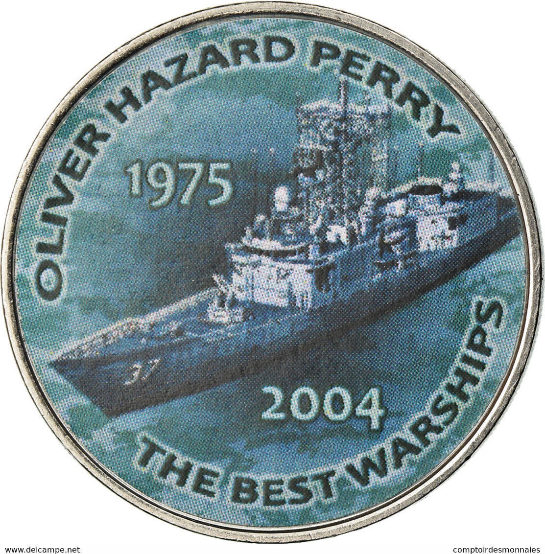 Monnaie, Zimbabwe, Shilling, 2017, Warship - Oliver Hazard Perry, SPL, Nickel - Simbabwe