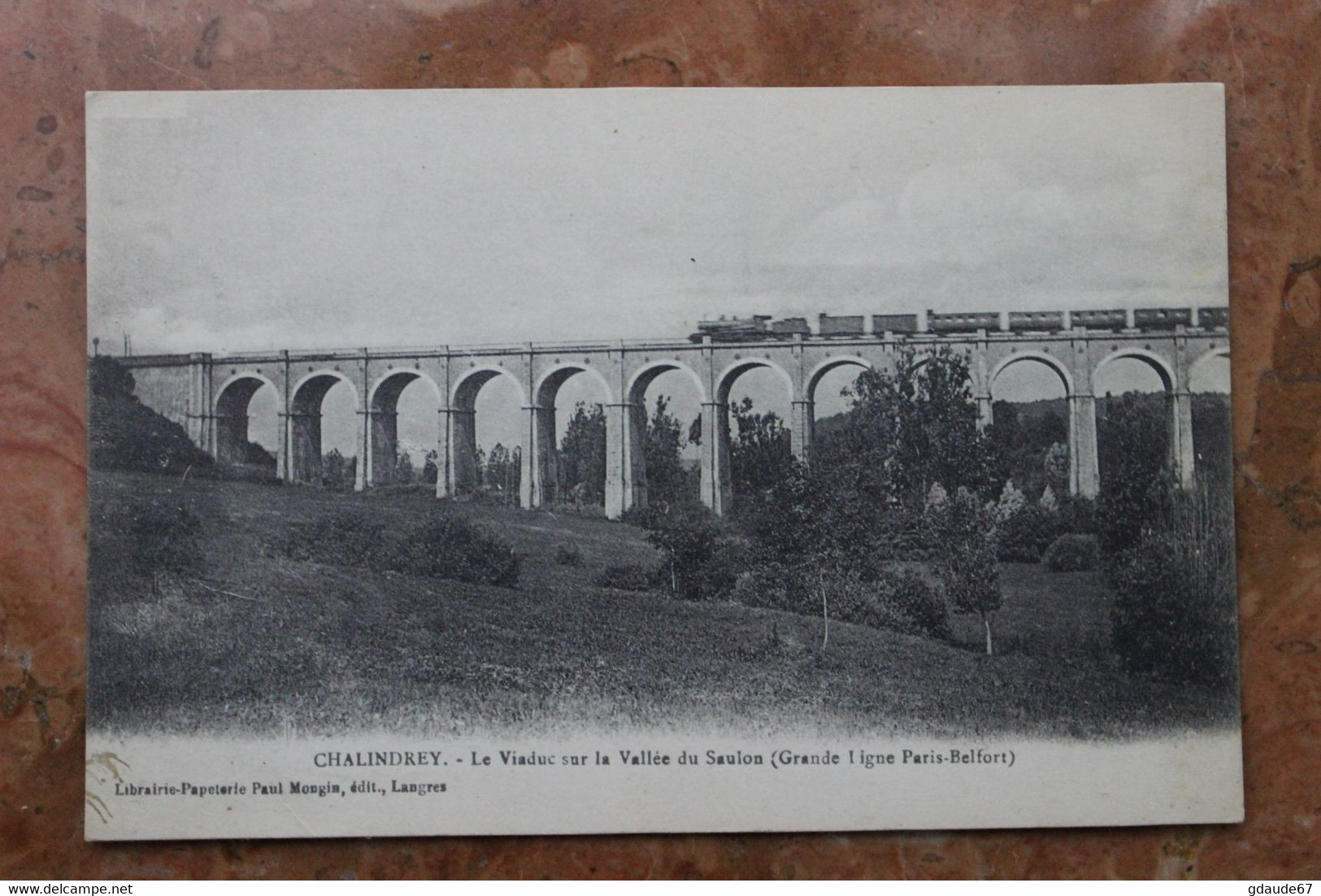 CHALINDREY (52) - LE VIADUC SUR LA VALLEE DU SAULON (GRANDE LIGNE PARIS-BELFORT) - Chalindrey