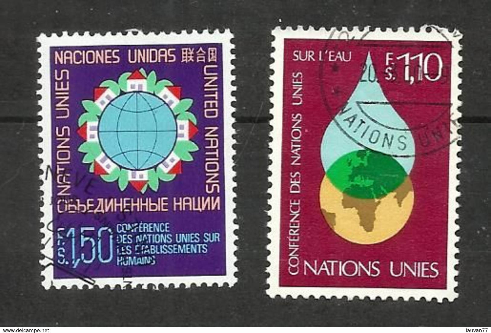 Nations Unies (Genève) N°59, 65 Cote 5.05€ - Oblitérés