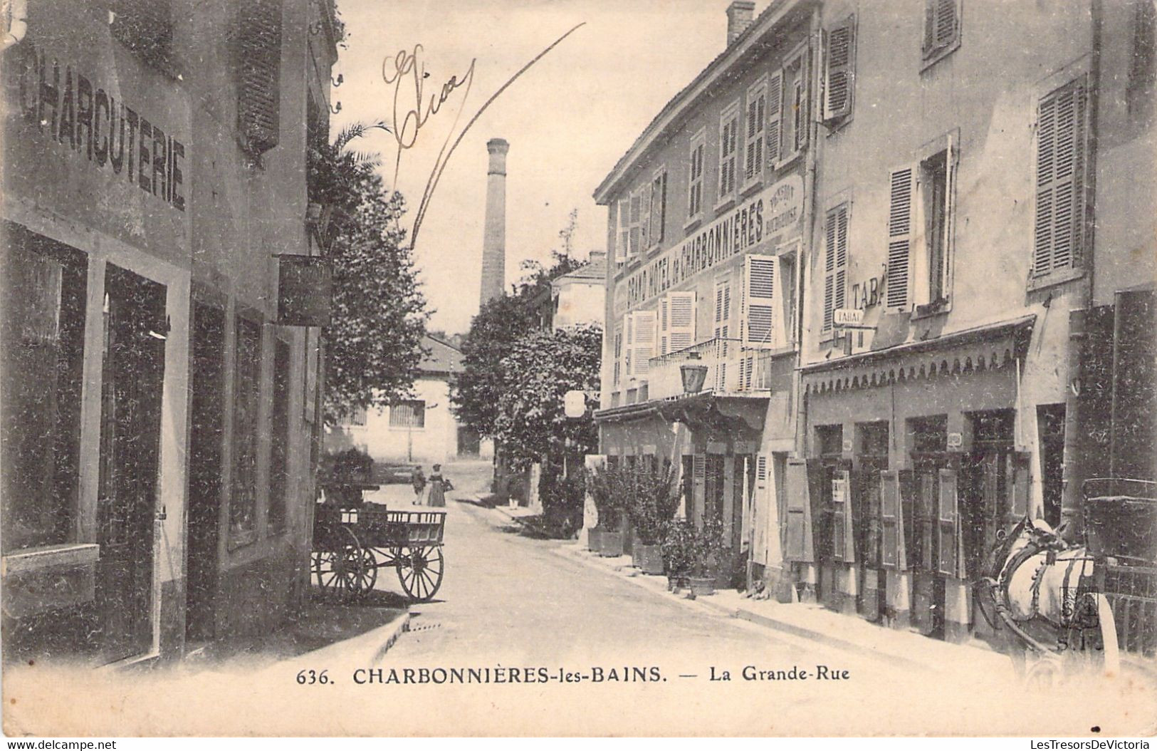 Charbonnières Les Bains - La Grande Rue - Charcuterie - Grand Hotel De Charbonnières  Pension Bourgeoise - Calèche - Charbonniere Les Bains