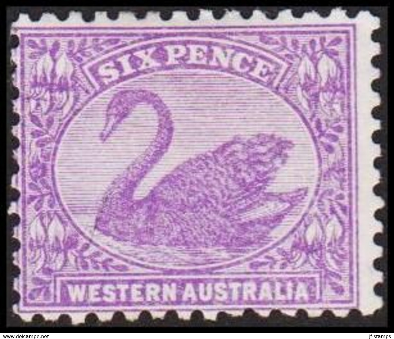 1912. Western Australia. SIX PENCE. Swan. Hinged. (Michel 71) - JF512327 - Nuevos