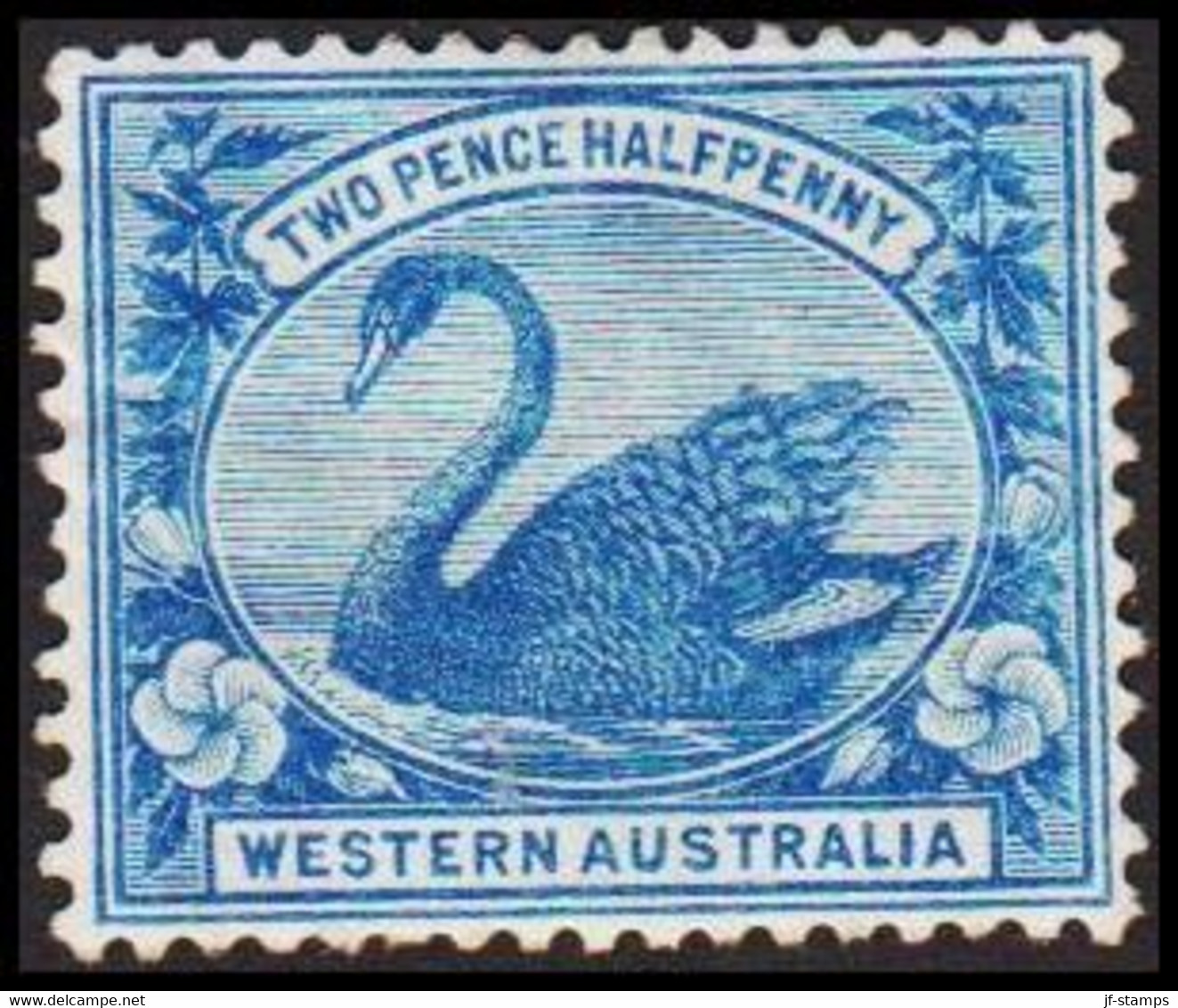 1898. Western Australia. TWO PENCE HALF PENNY. Swan. Hinged. (Michel 46) - JF512328 - Nuovi