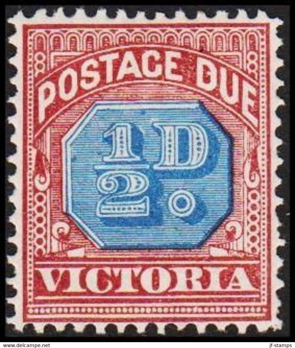 1890. VICTORIA AUSTRALIA  ½ D POSTAGE DUE. Hinged.  - JF512360 - Neufs