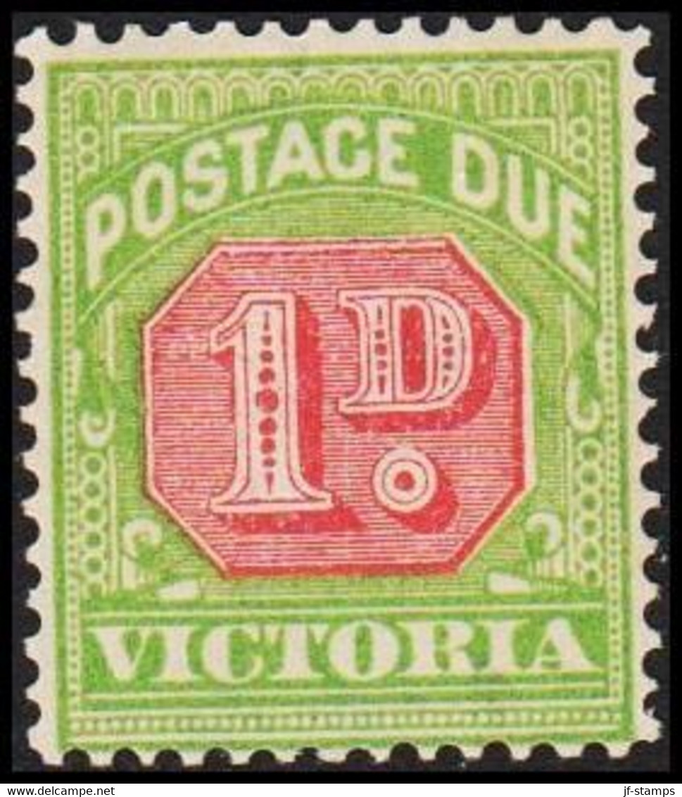 1895. VICTORIA AUSTRALIA  1 D POSTAGE DUE. Hinged. - JF512367 - Ungebraucht