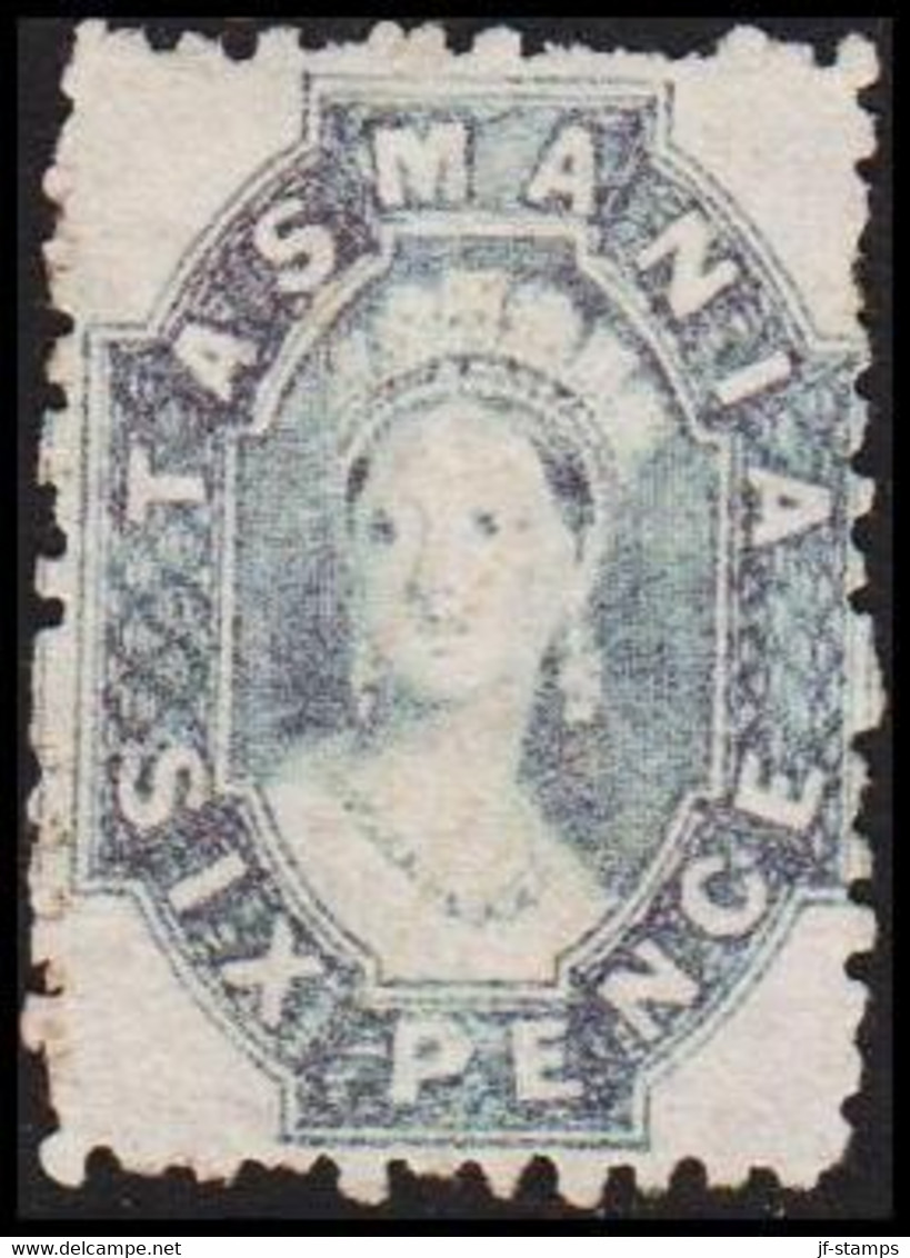 1864-1871. Tasmania. Victoria. SIX PENCE. No Gum.  - JF512381 - Mint Stamps