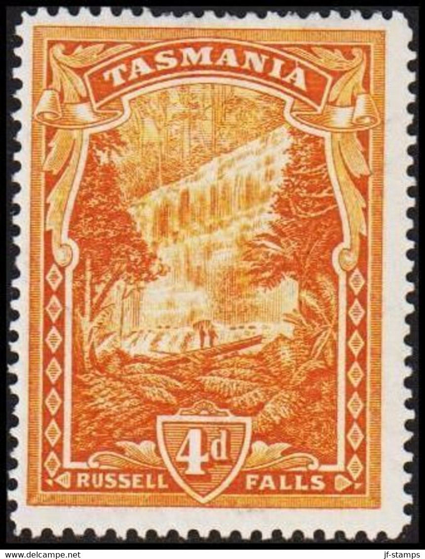 1899-1900. Tasmania. TASMANIA. Landscapes. 4 D Hinged.  - JF512402 - Mint Stamps