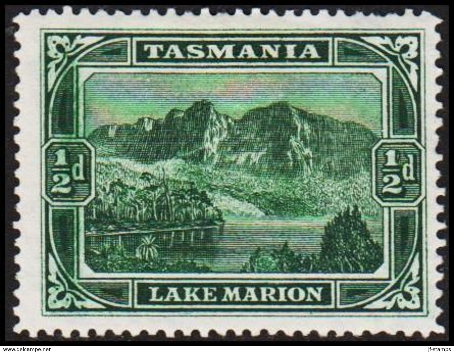 1899-1900. Tasmania. TASMANIA. Landscapes. ½ D Hinged.  - JF512403 - Ongebruikt