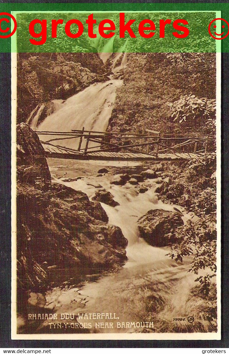 TYN-Y-GROES (near Barmouth) The Rhaiadr Ddu Falls ± 1915 - Merionethshire