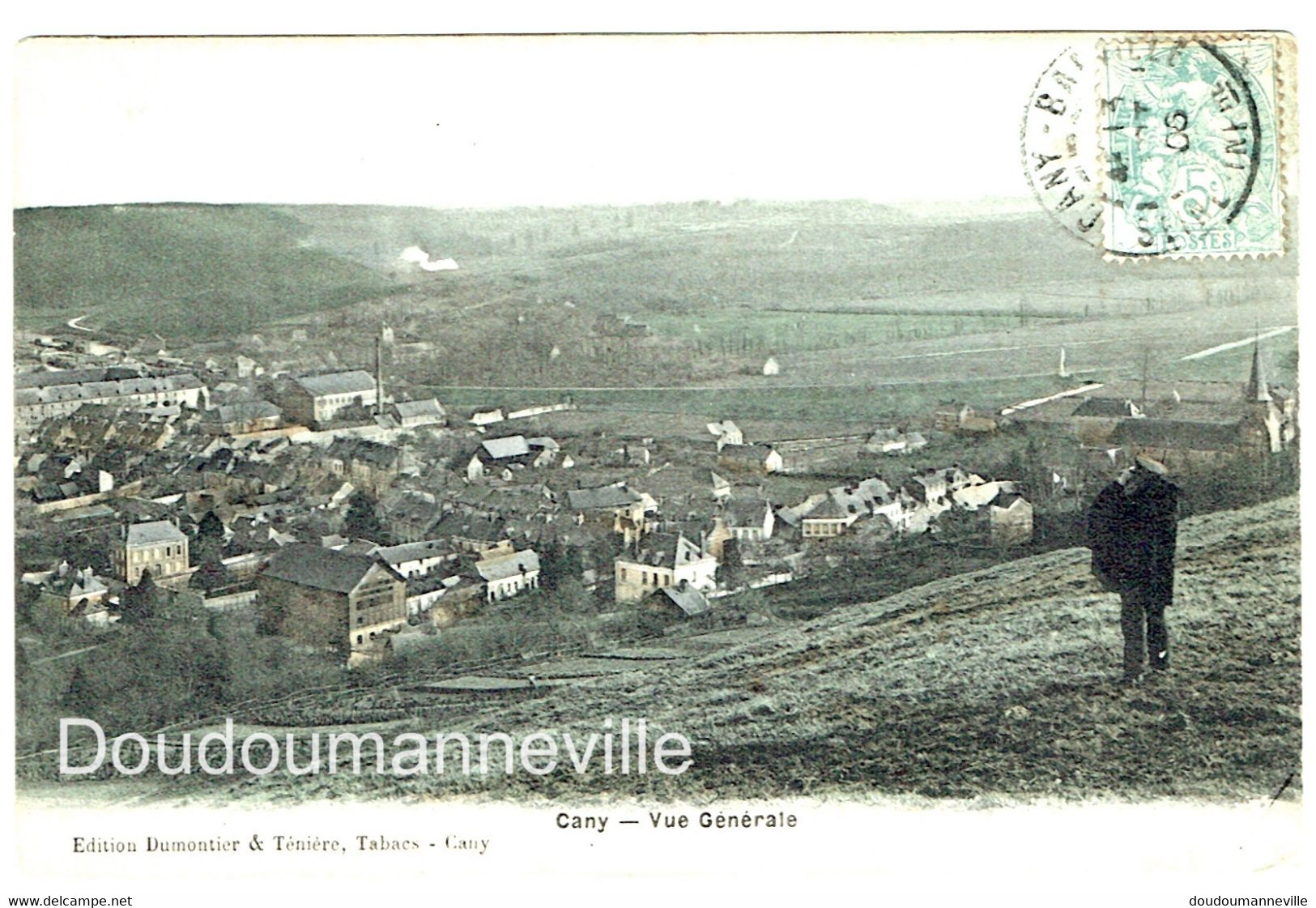 CPA - 76 - CANY - Vue Générale Du Village  ***CARTE COLORISEE*** - Cany Barville