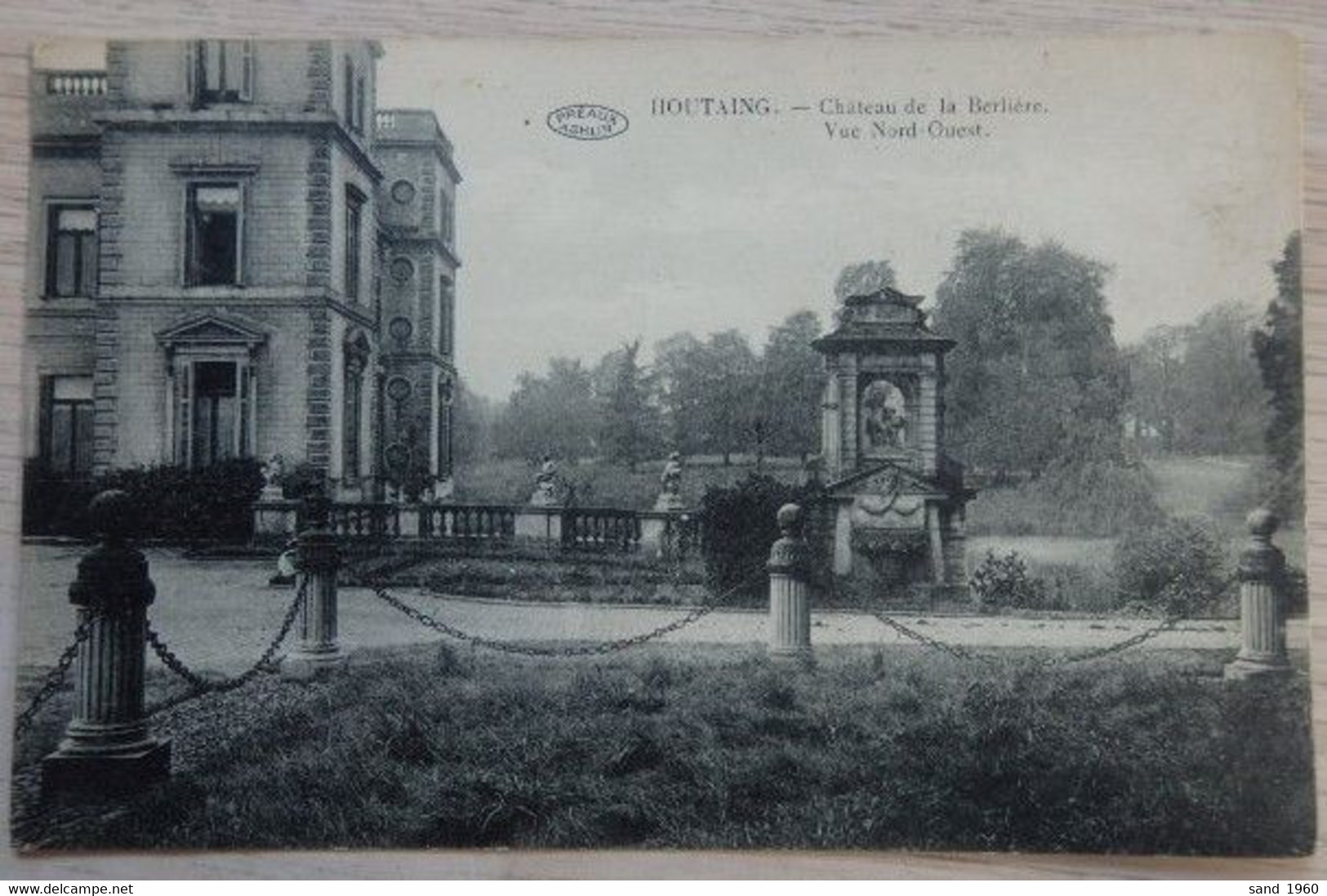 Houtaing "ATH" - Le Château De La Berlière - Vue Du Nord Ouest - Circulé: 1924 - 2 Scans - Ath