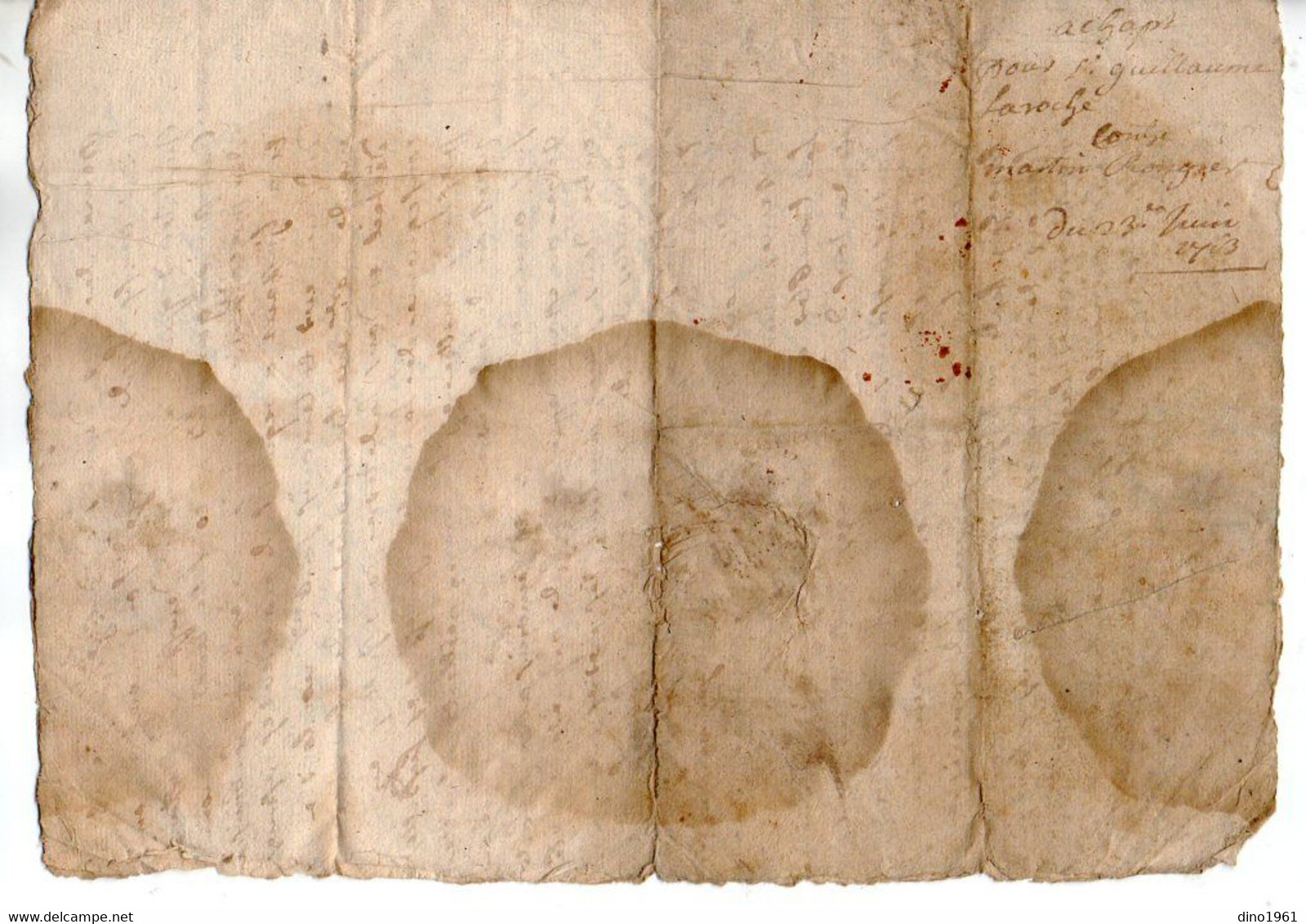 VP18.642 - Auvergne - Cachet De Généralité De RIOM - Acte De 1715 - FONTANGES X SAINT MARTIN VALMEROUX - Seals Of Generality