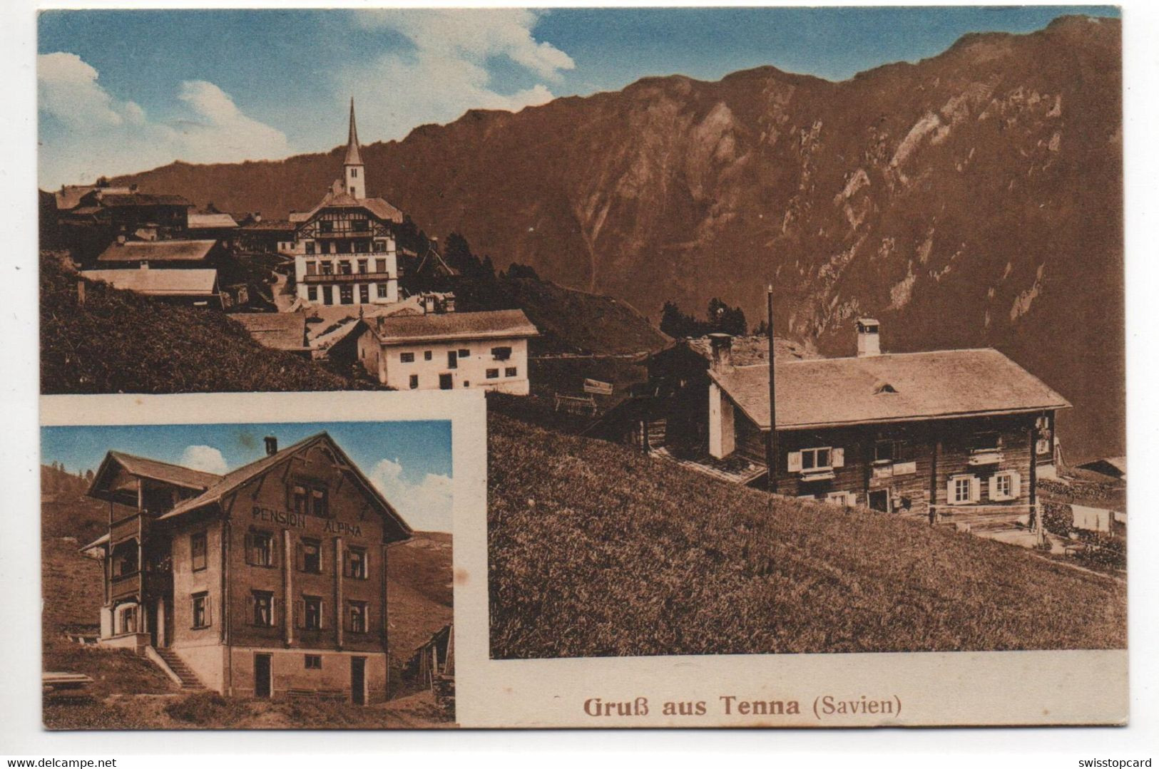 Gruss Aus TENNA (Savien) Hotel Pension Alpina - Tenna