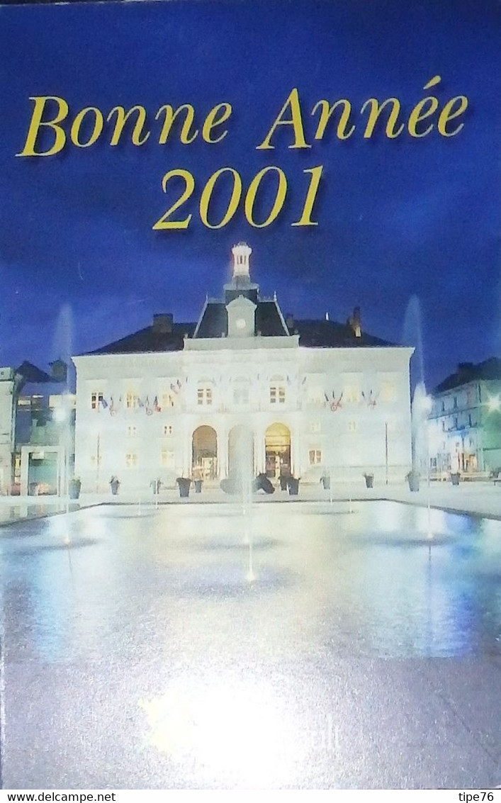 Petit Calendrier De Poche 2001 Ville De Chatellerault Vienne Bonne Année - Tamaño Pequeño : 2001-...