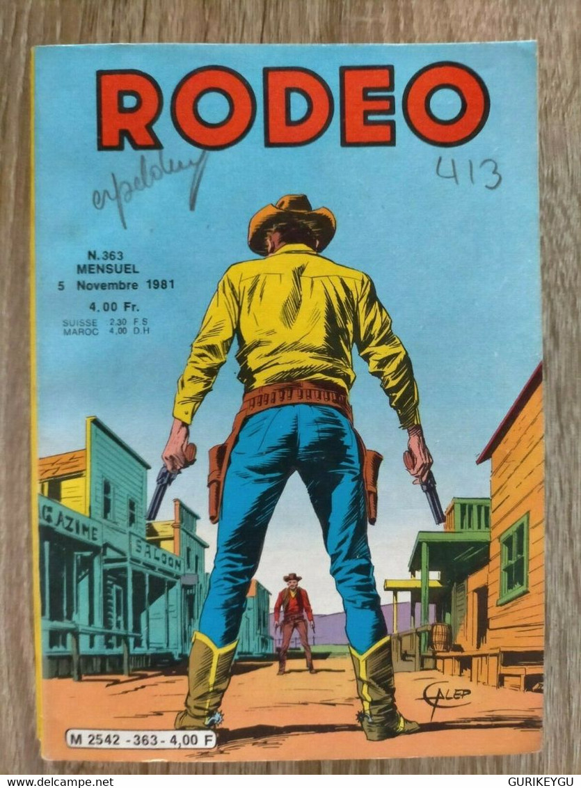 Bd RODEO N° 363 TEX WILLER CARSON 05/11/1981 LUG - Rodeo