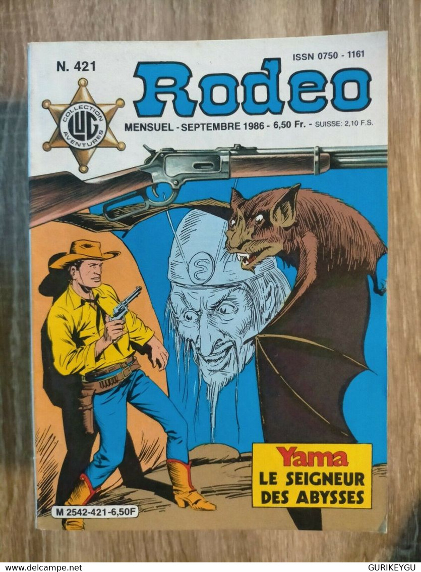 Bd RODEO N° 421  TEX WILLER CARSON 05/09/1986 LUG  BE - Rodeo