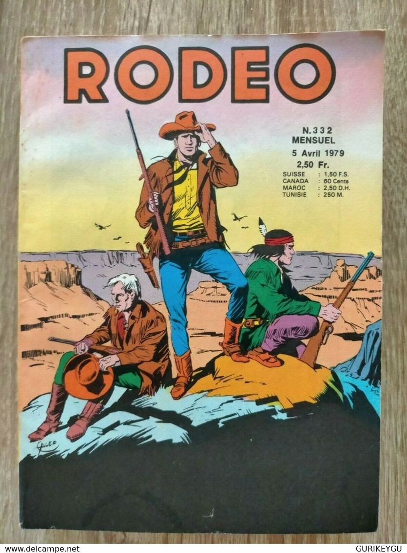 Bd RODEO N° 332  TEX WILLER  CARSON 05/04/1979  LUG   BE - Rodeo