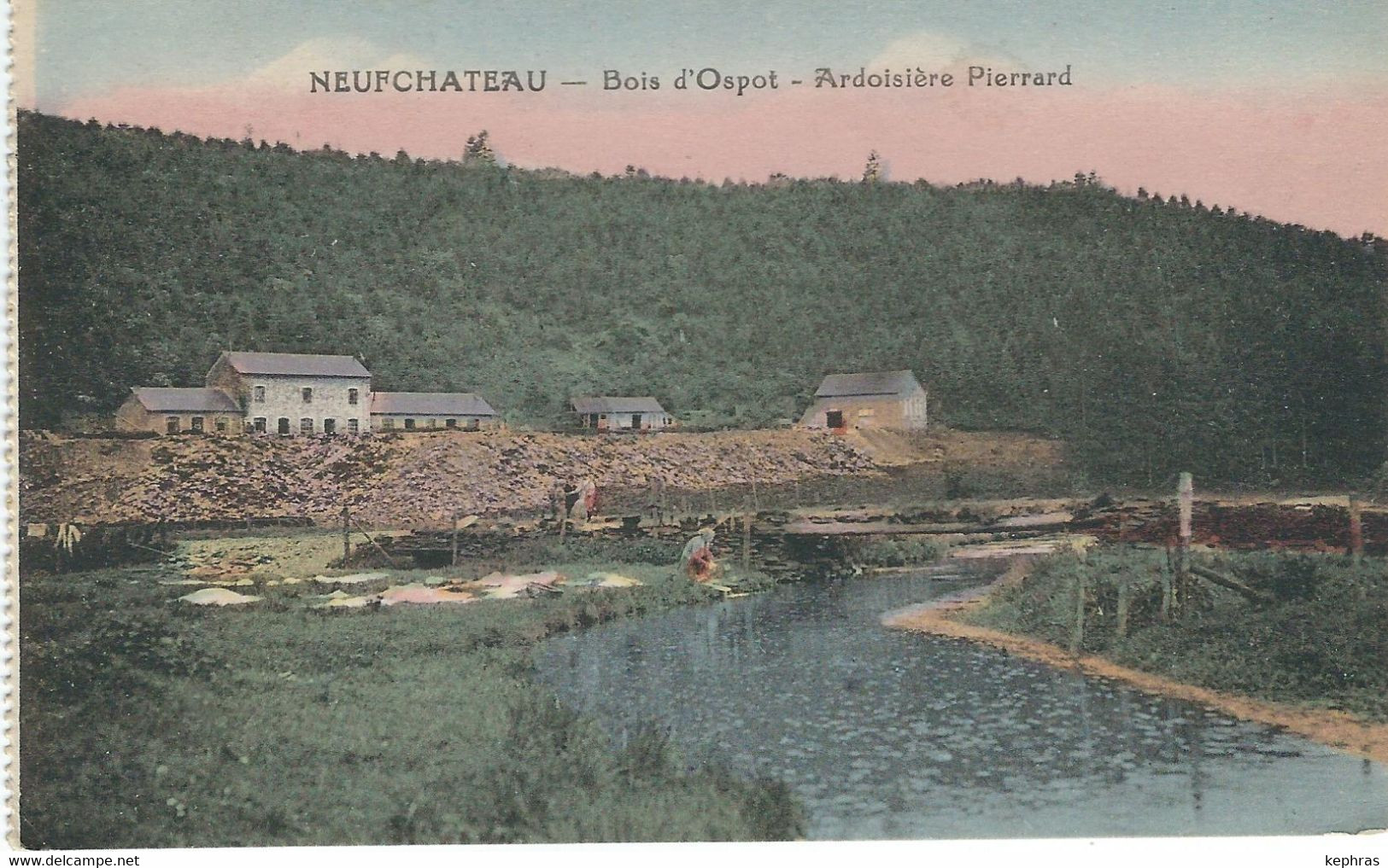 NEUFCHATEAU : Bois D'Ospot - Ardoisière Pierrard - Cachet De La Poste 1923 - Neufchâteau