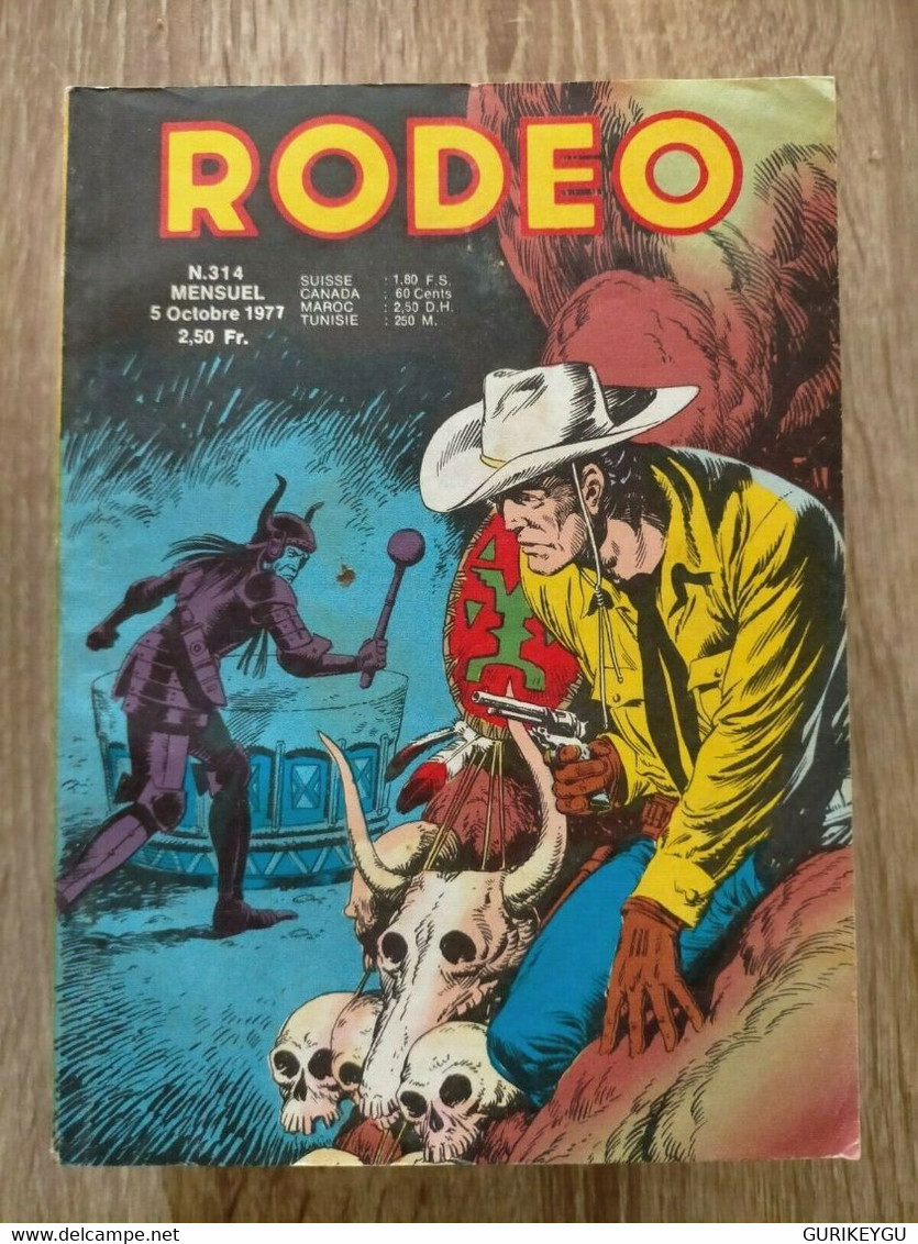 Bd RODEO N° 314 TEX WILLER  CARSON 05/10/1977  LUG   BE - Rodeo