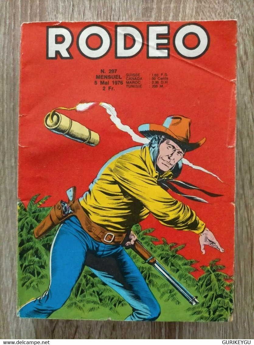 Bd RODEO N° 297 TEX WILLER  CARSON 05/05/1976  LUG   BE - Rodeo