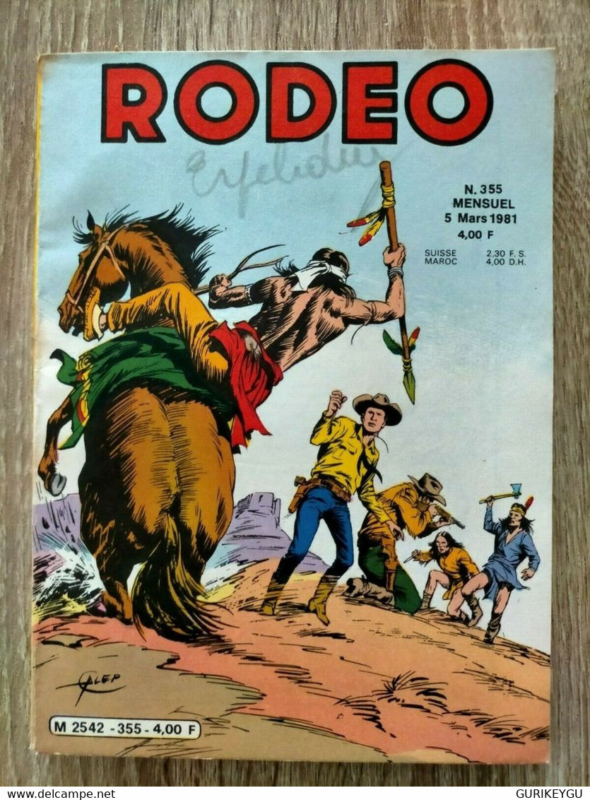 Bd RODEO N° 355  TEX WILLER  CARSON 05/03/1981  LUG   BE - Rodeo