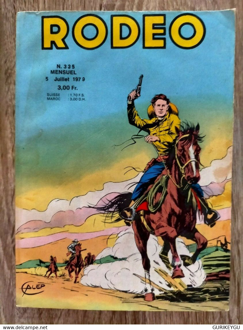 Bd RODEO N° 335  TEX WILLER CARSON 05/07/1979  LUG  BE - Rodeo