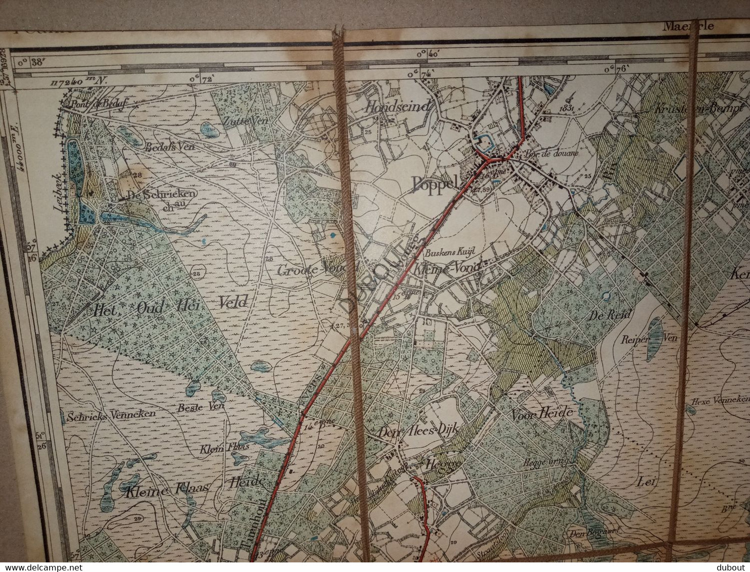 POPPEL/Ravels - Topografisch Plan - 1911  (V22) - Cartes Topographiques