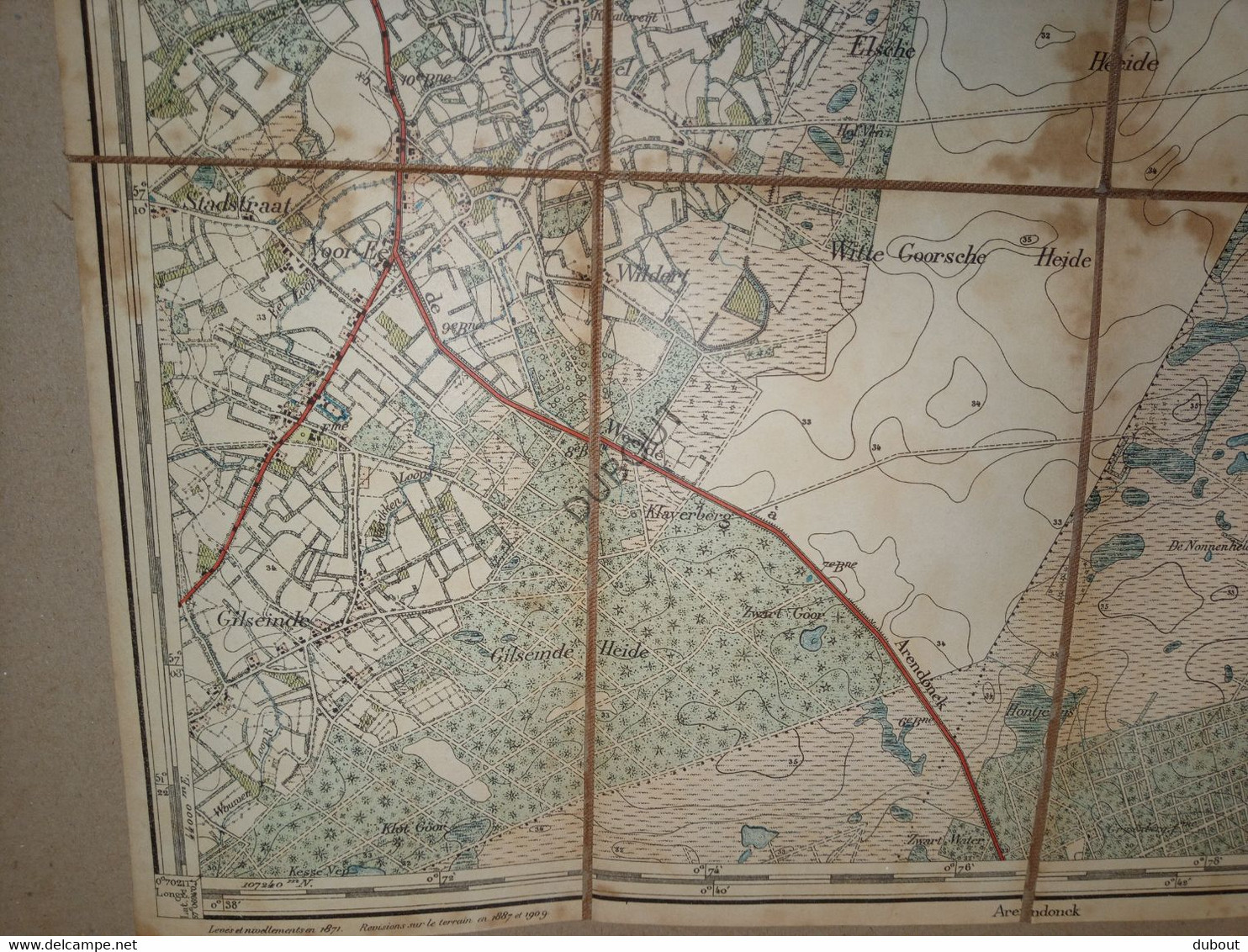 POPPEL/Ravels - Topografisch Plan - 1911  (V22) - Cartes Topographiques