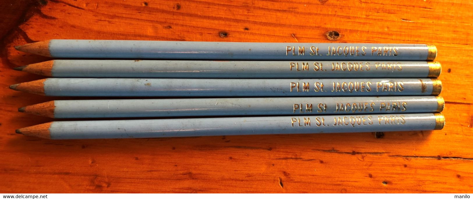 5 Crayons Graphites,  PUBLICITAIRES  Des Années 70     -  P.L.M.   ST JACQUES à PARIS      PLM - Sonstige & Ohne Zuordnung