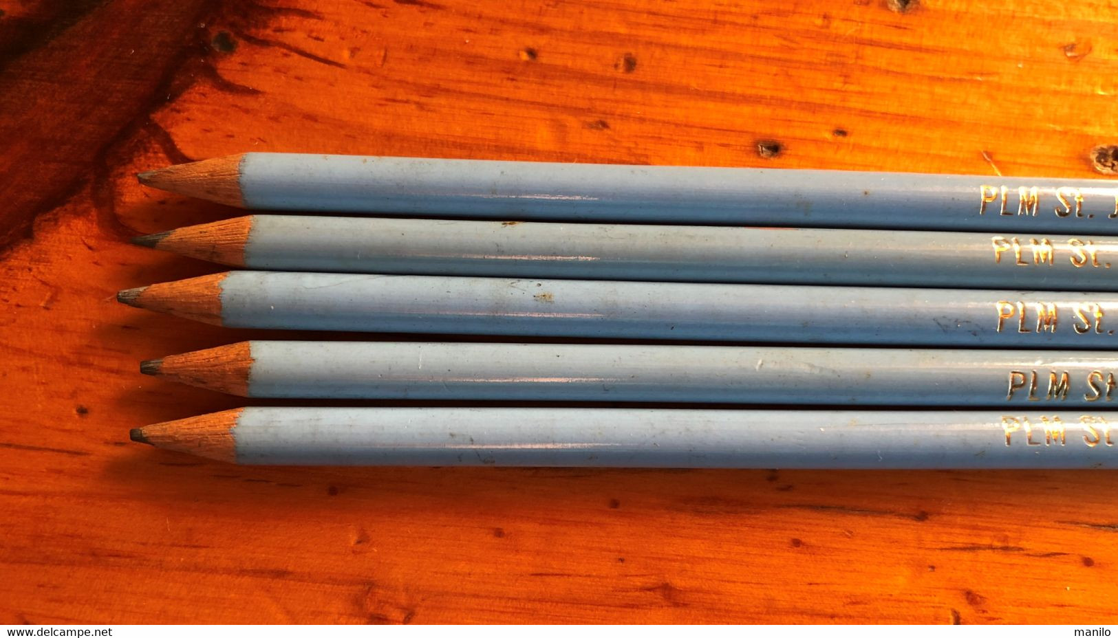 5 Crayons Graphites,  PUBLICITAIRES  Des Années 70     -  P.L.M.   ST JACQUES à PARIS      PLM - Autres & Non Classés