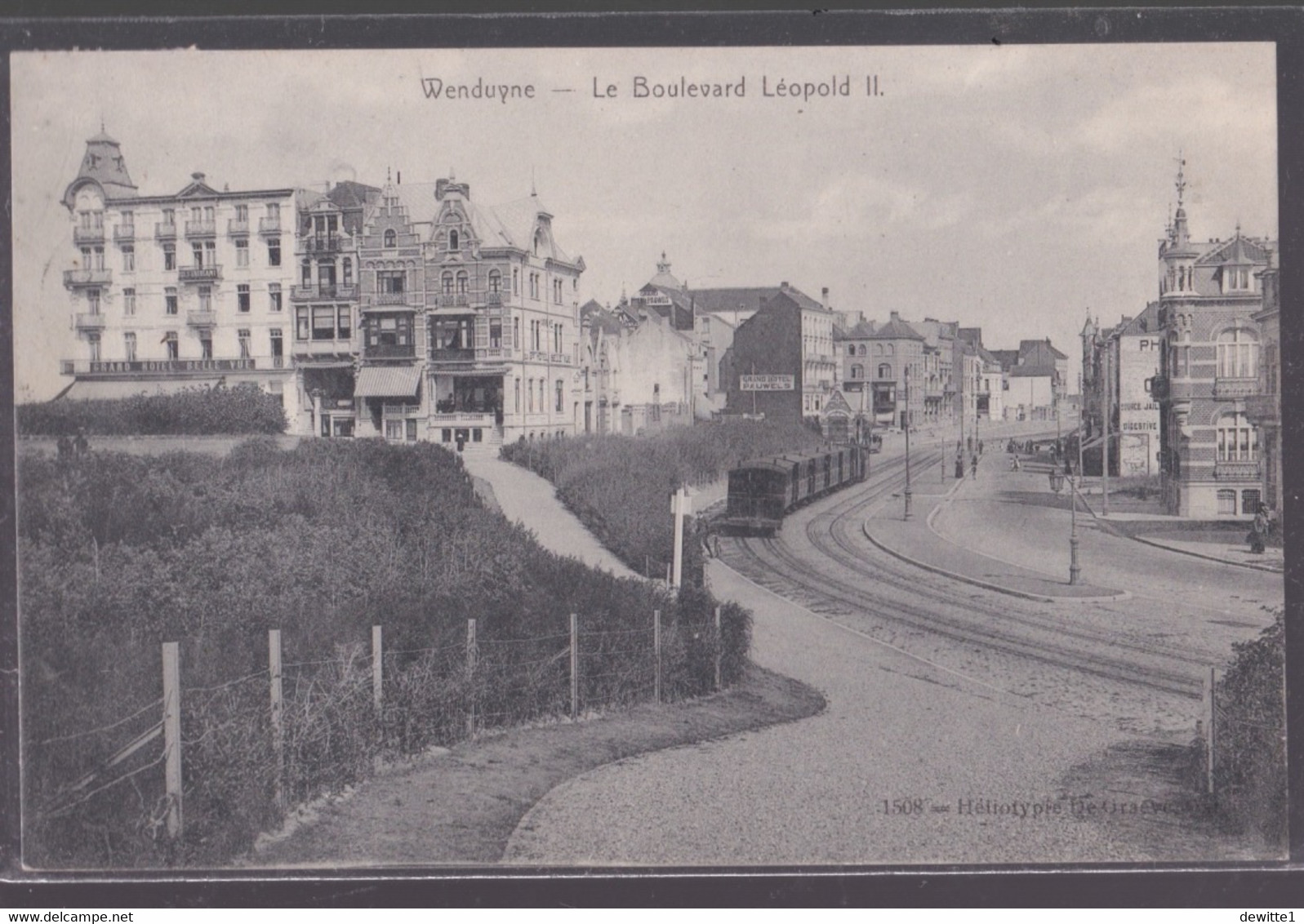 WENDUINE.    Le Boulevard. Léopold II   (tram   1907. ) - Wenduine