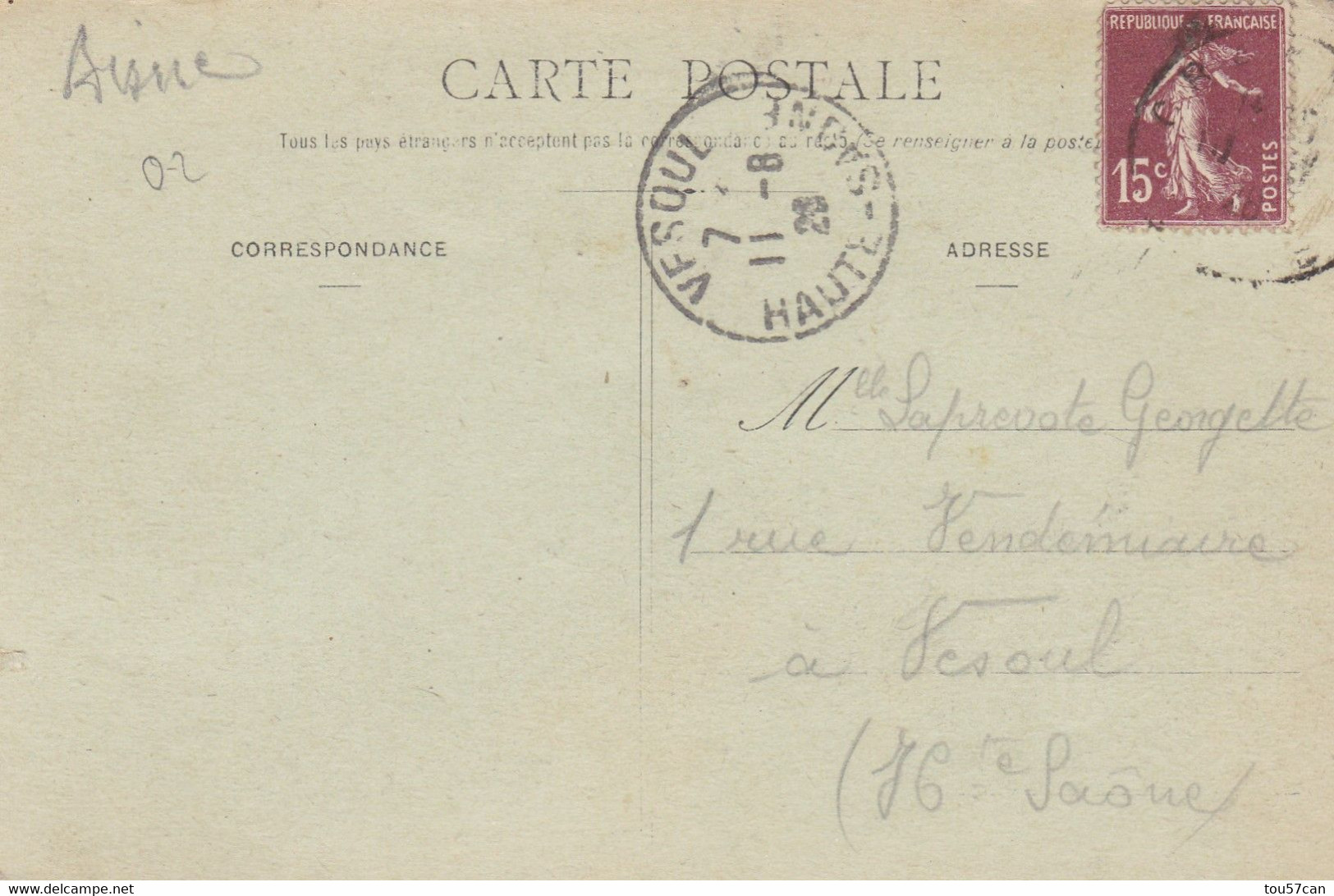 CRAONELLE - AISNE  - (02) - CPA 1928... - Craonne