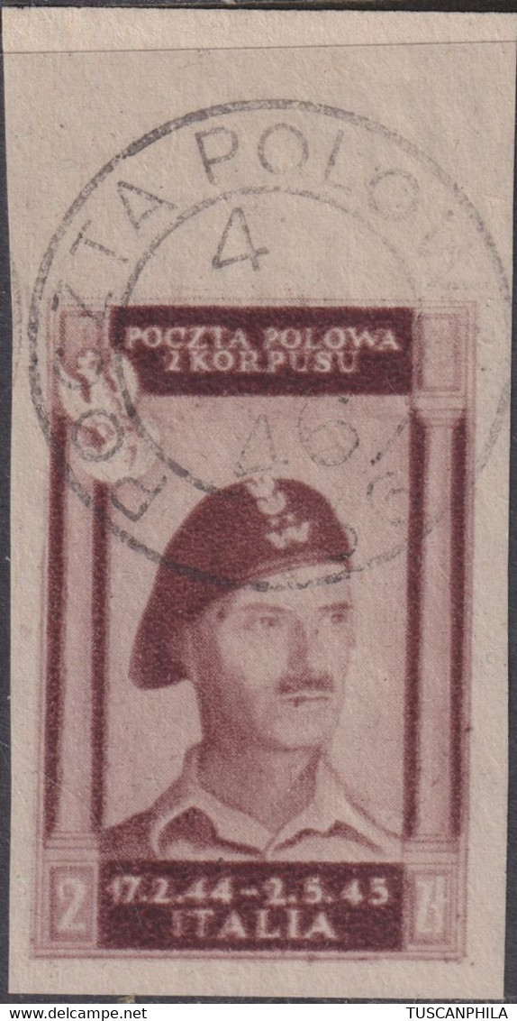 Corpo Polacco Vittorie Polacche 1946 2 Z. Sass. 13a MNH** - 1946-47 Corpo Polacco Periode
