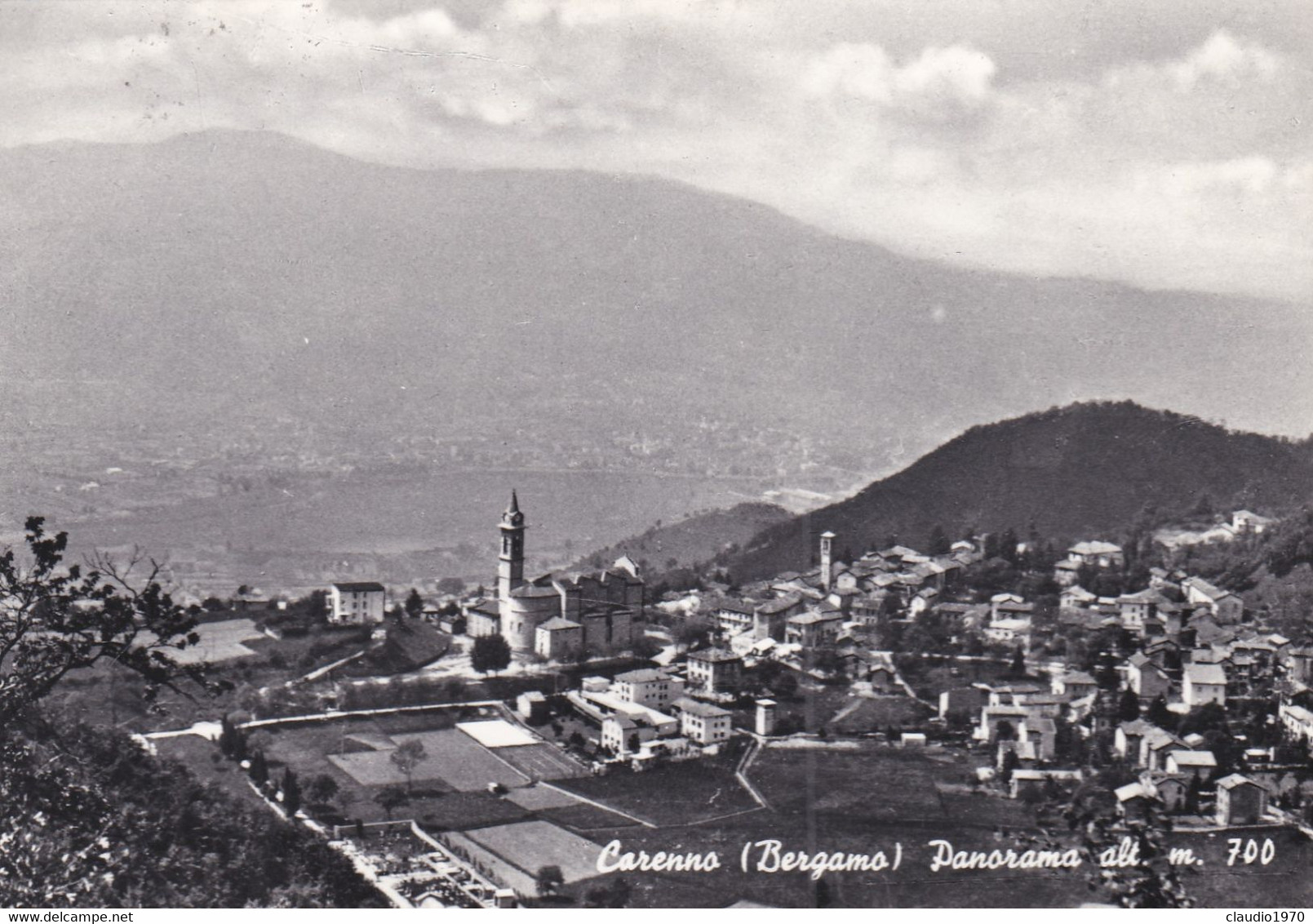 CARENNO (LECCO) - CARTOLINA - PANORAMA ALT. 700 - VIAGGIATA PER MILANO - Lecco