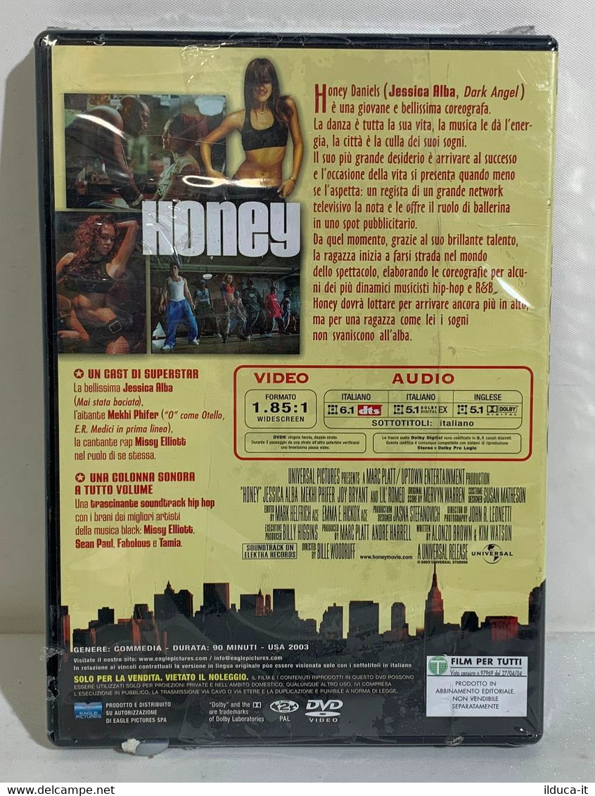 I101920 DVD - HONEY (2003) - Jessica Alba - Comedias Musicales