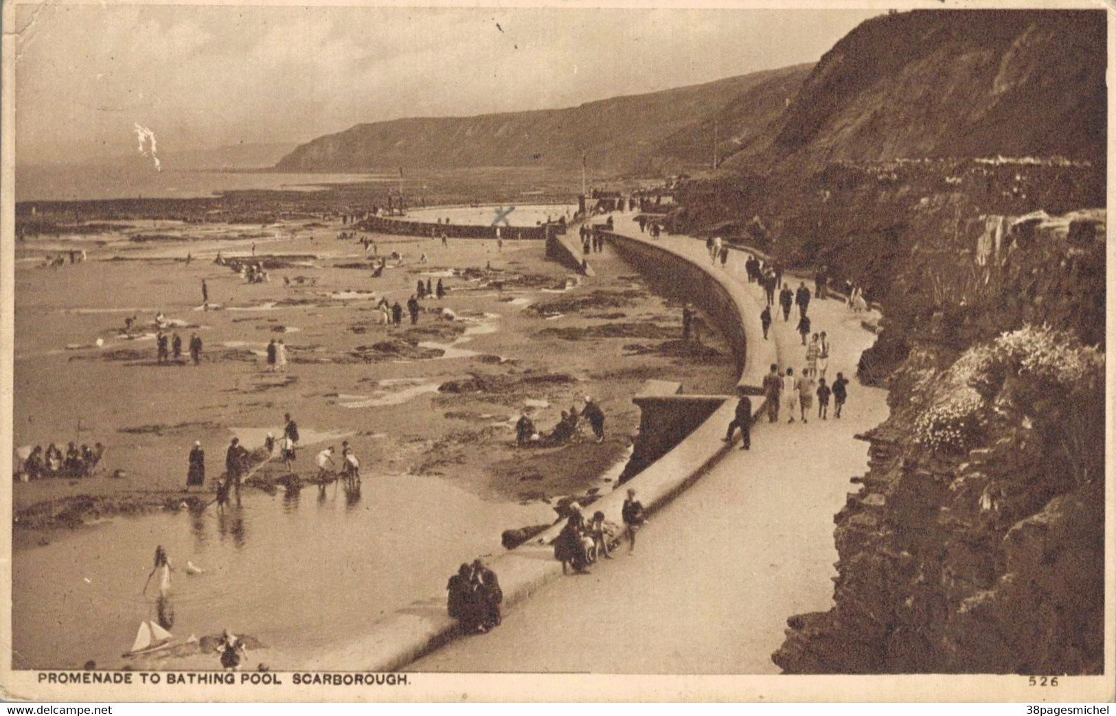 H0612 - Promenade To Bathing Pool Scarborough - Yorkshire - Angleterre - Scarborough