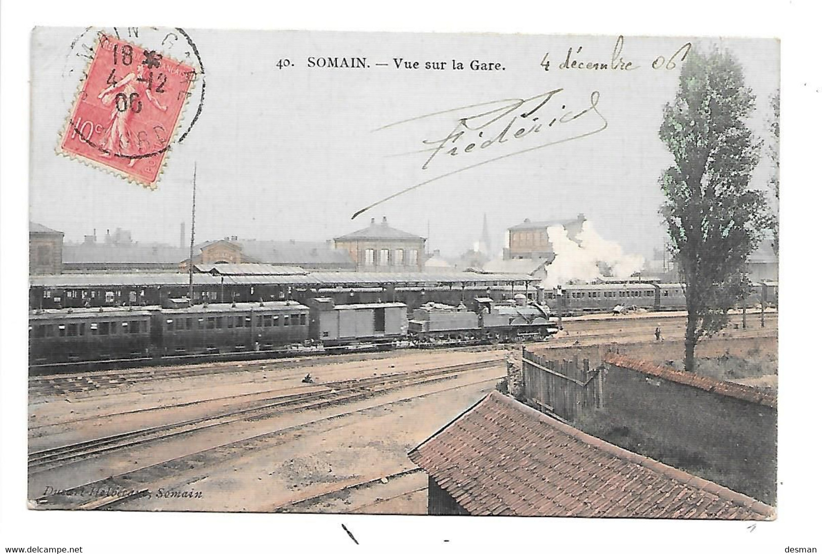 SOMAIN - Vue Sur La Gare. - Other & Unclassified