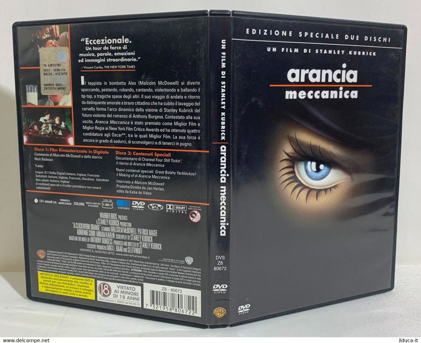 I101936 DVD 2 Dischi - ARANCIA MECCANICA (1971) - Stanley Kubrick - Classic