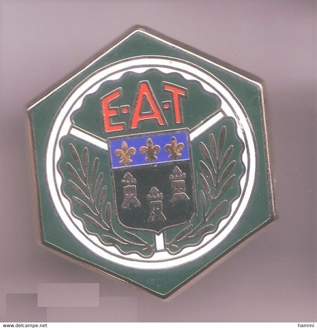 A15 Broche Insigne Armée Terre Régiment EAT ARMÉE DE TERRE TOURS Signé Ballard Achat Immédiat - Army