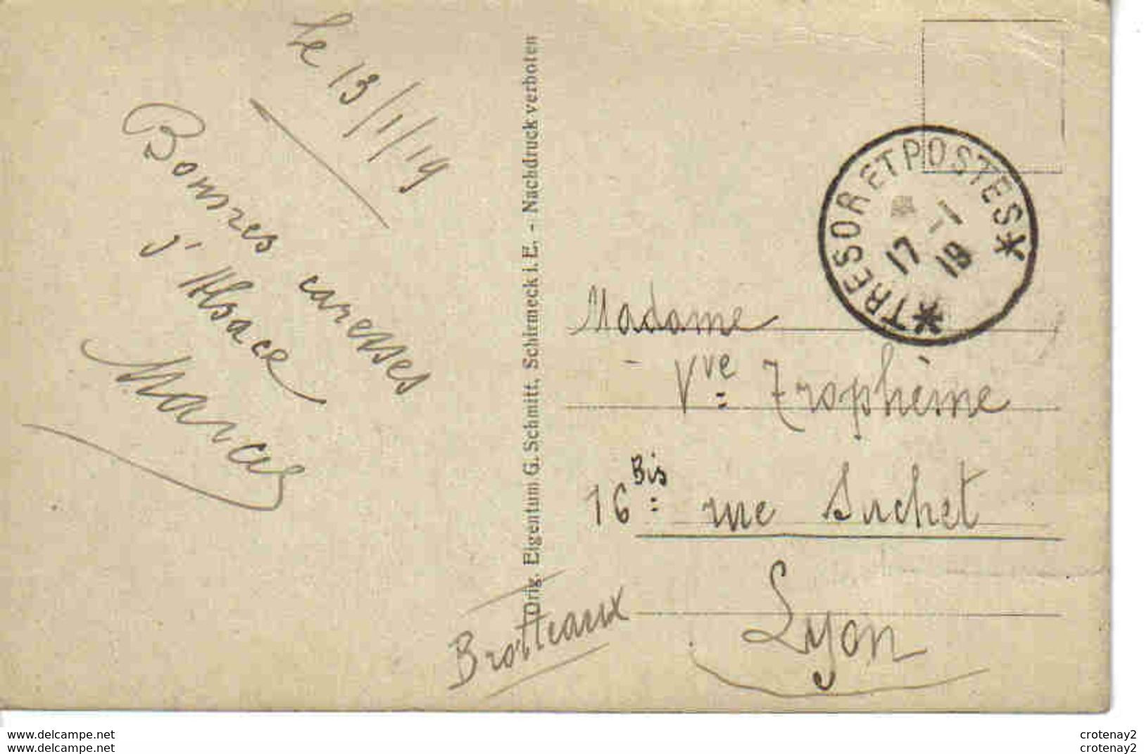Heiligblasien St Blaise La Roche ? Vers Rothau N°805 Vue Générale En 1919 VOIR DOS Orig Eigentum G. Schmitt Schirmeck - Rothau
