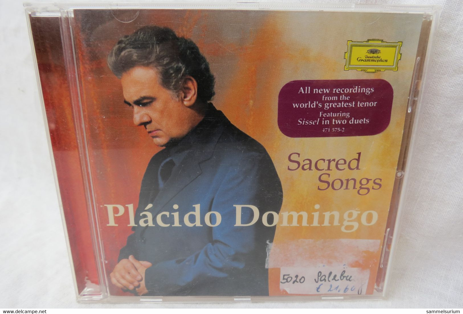 CD "Plácido Domingo" Sacred Songs, Deutsche Grammophon - Opéra & Opérette