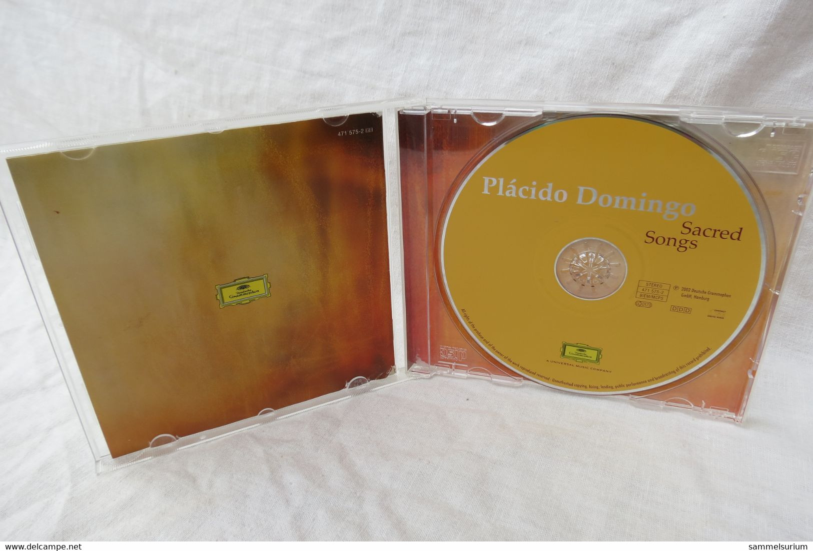 CD "Plácido Domingo" Sacred Songs, Deutsche Grammophon - Opera