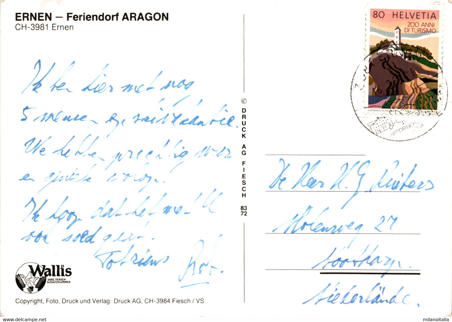 Ernen - Feriendorf Aragon * 16. 2. 1968 - Ernen