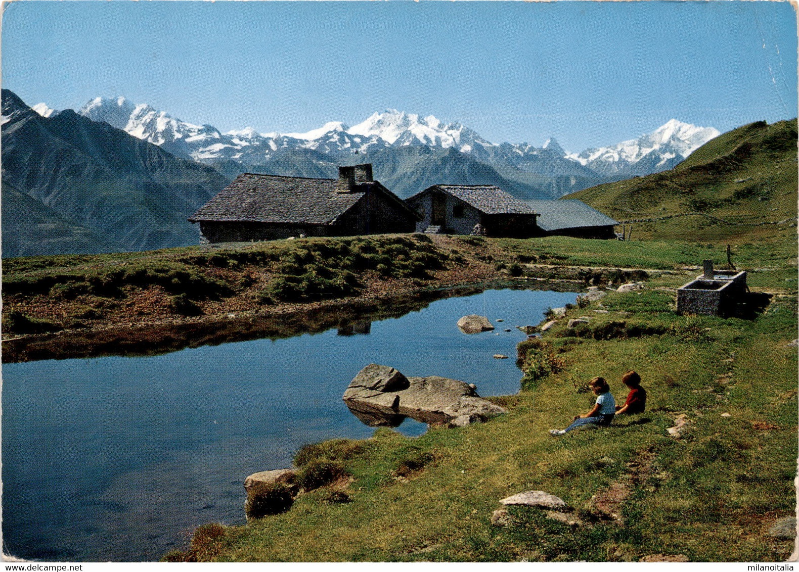 Kühbodenstafel Bei Der Luftseilbahn Fiesch-Eggishorn (43943) * 30. 7. 1973 - Fiesch