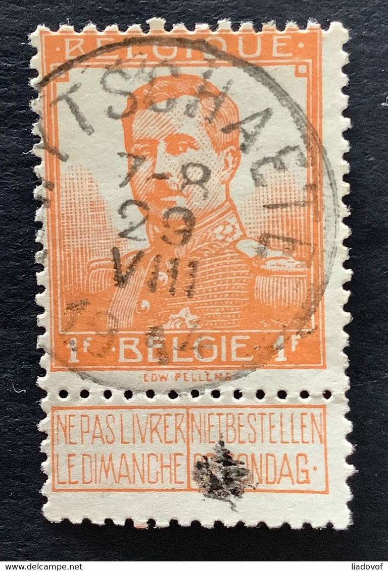 Uitgifte Pellens OBP 116 - 1fr Gestempeld EC WYTSCHAETE - 1912 Pellens