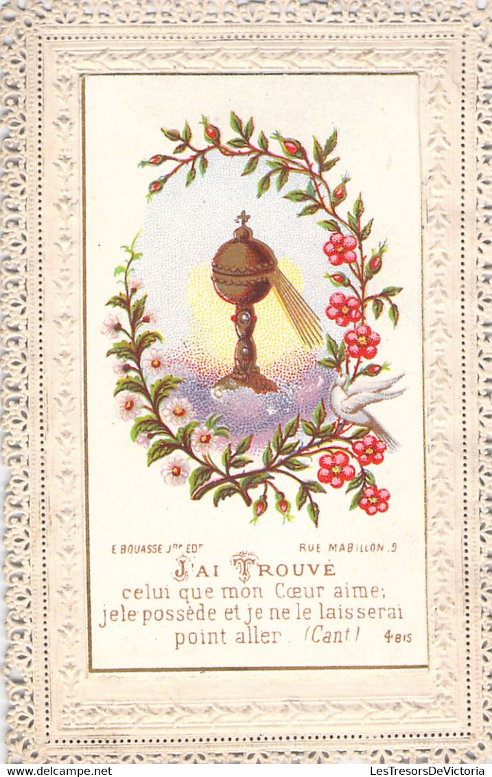 IMAGE PIEUSE RELIGIEUSE CANIVET DENTELLE - Tabernacle - J'ai Trouvé Celui Que Mon Coeur Aime BAISSE DE PRIX -50% - Devotieprenten